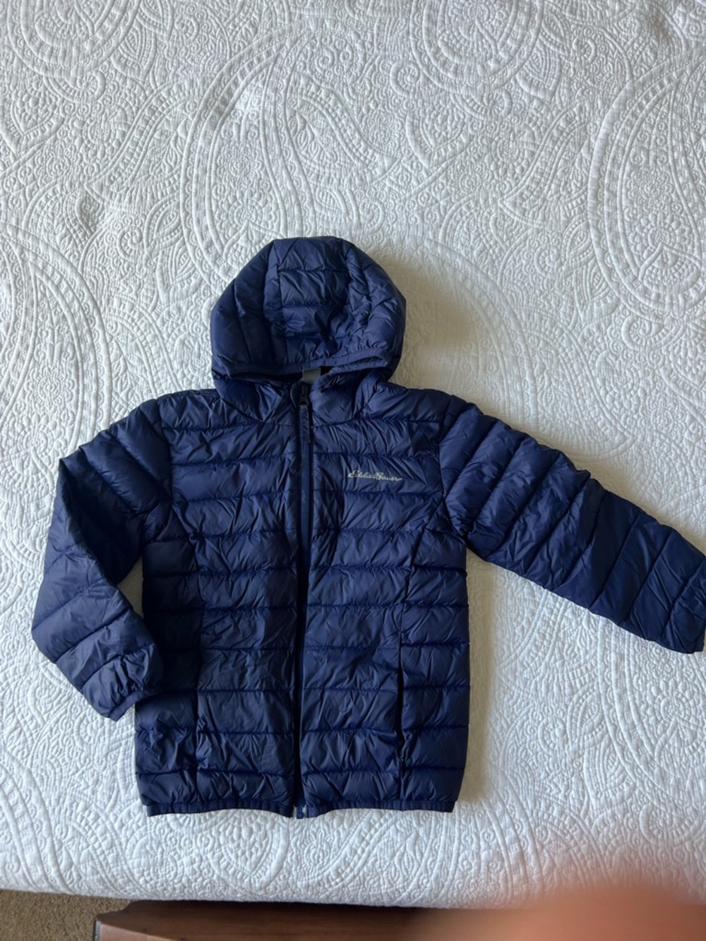 Eddie Bauer Kids Navy Packable Puffer Jacket with Hood